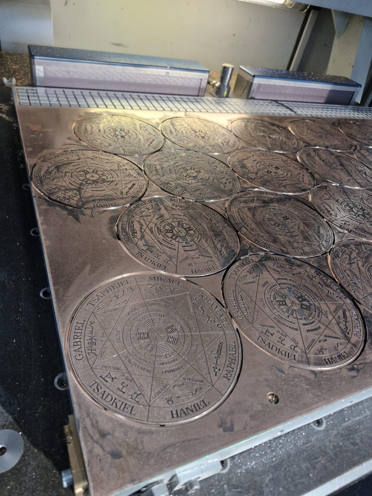CNC engraving detail